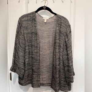 Eileen Fisher Organic Linen Gauze Strata Cardigan